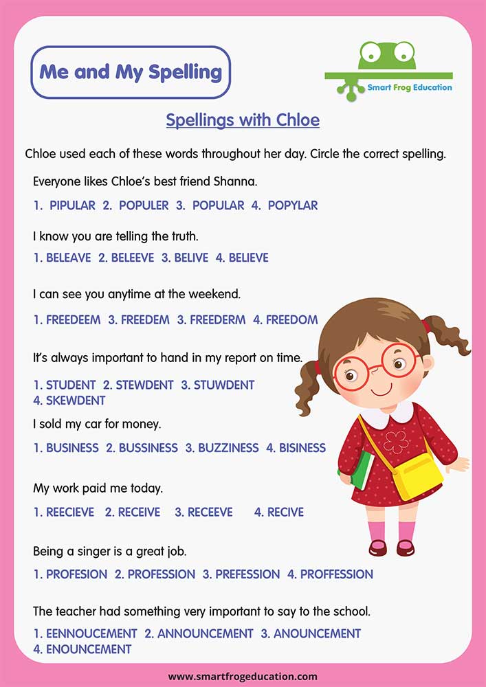 Spellings with Chloe