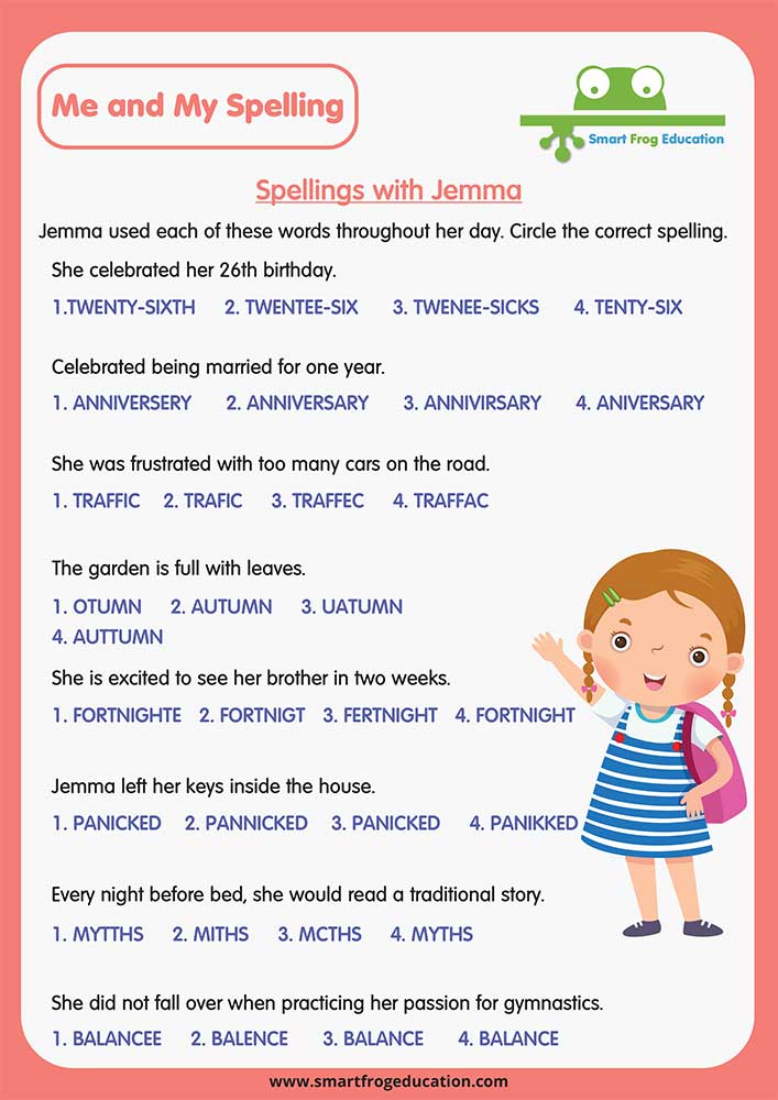 Spellings with Jemma