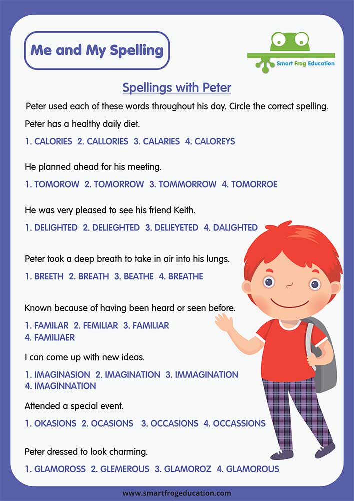 Spellings with Peter