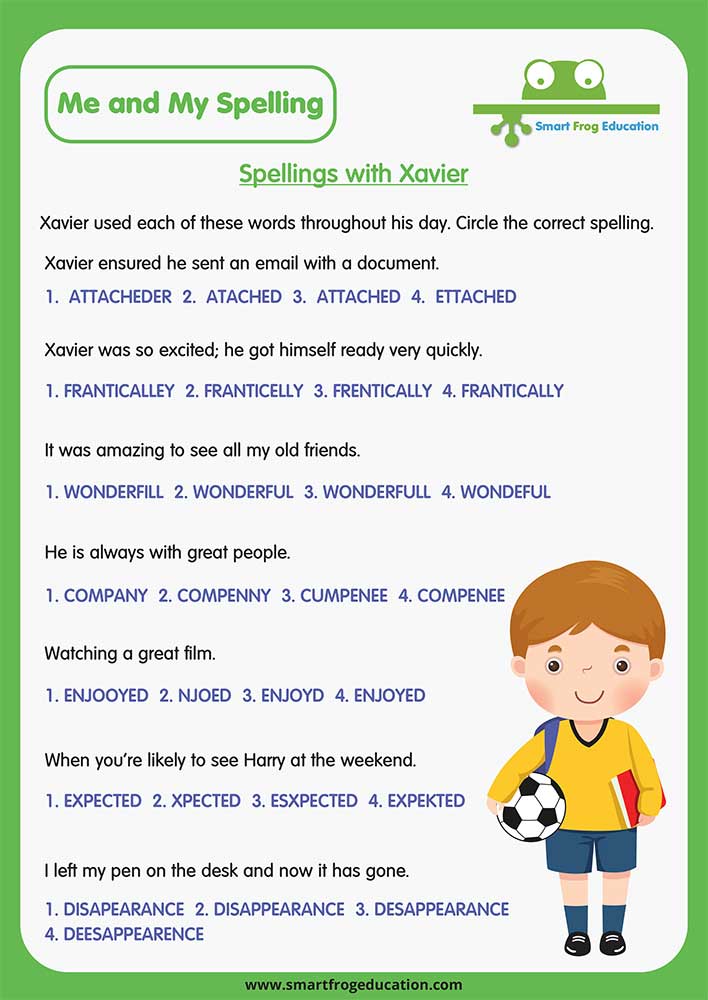 Spellings with Xavier